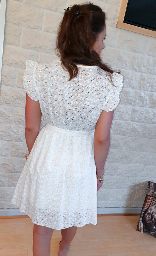 Kleid mit Broderie Anglaise